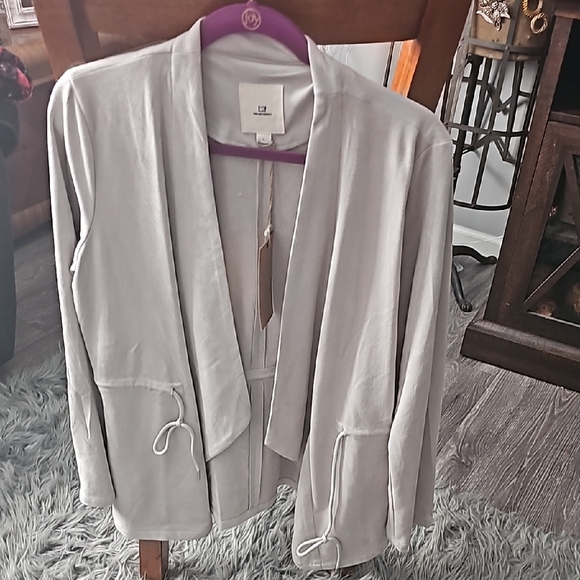 Thread & Supply womens sz large light grey, light weight jacket. Dressy, NWTS! - Picture 1 of 12